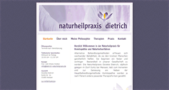 Desktop Screenshot of dietrich-naturheilpraxis.de