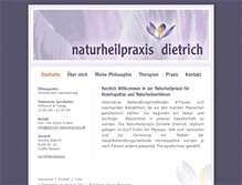 Tablet Screenshot of dietrich-naturheilpraxis.de